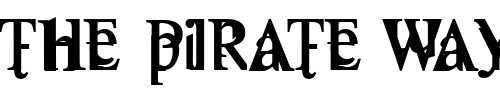 Font : FallenThyme Custom Text : The Pirate Way Test your own text here Click to download or to view this font on a tshirt that can be custom printed in Bali