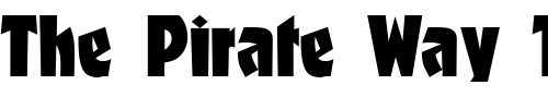 Font : Fancy-Regular-DB Custom Text : The Pirate Way Test your own text here Click to download or to view this font on a tshirt that can be custom printed in Bali