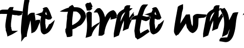 Font : FancyWriting-Mega Custom Text : The Pirate Way Test your own text here Click to download or to view this font on a tshirt that can be custom printed in Bali