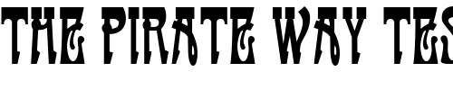 Font : Fanfare-MF-Fancy Custom Text : The Pirate Way Test your own text here Click to download or to view this font on a tshirt that can be custom printed in Bali