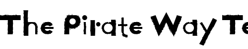 Font : FarmhausNotSoITC-Normal Custom Text : The Pirate Way Test your own text here Click to download or to view this font on a tshirt that can be custom printed in Bali