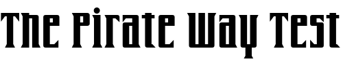 Font : Farrier-ICG-Bold Custom Text : The Pirate Way Test your own text here Click to download or to view this font on a tshirt that can be custom printed in Bali