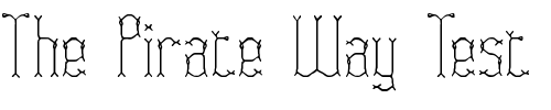 Font : Fascii-Twigs-BRK Custom Text : The Pirate Way Test your own text here Click to download or to view this font on a tshirt that can be custom printed in Bali