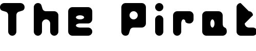 Font : Fat-Pixels Custom Text : The Pirate Way Test your own text here Click to download or to view this font on a tshirt that can be custom printed in Bali