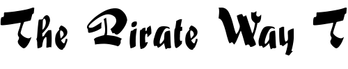 Font : FatScript Custom Text : The Pirate Way Test your own text here Click to download or to view this font on a tshirt that can be custom printed in Bali