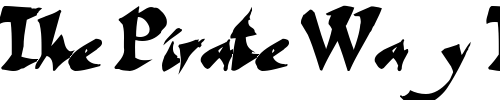 Font : FateScriptText29-Bold Custom Text : The Pirate Way Test your own text here Click to download or to view this font on a tshirt that can be custom printed in Bali