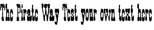 Font : Faywood-Extra-Condensed-WF Custom Text : The Pirate Way Test your own text here Click to download or to view this font on a tshirt that can be custom printed in Bali