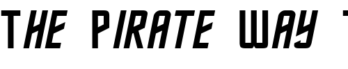 Font : FederationClassic Custom Text : The Pirate Way Test your own text here Click to download or to view this font on a tshirt that can be custom printed in Bali