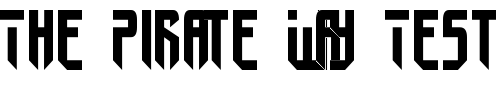 Font : Fedyral-II Custom Text : The Pirate Way Test your own text here Click to download or to view this font on a tshirt that can be custom printed in Bali