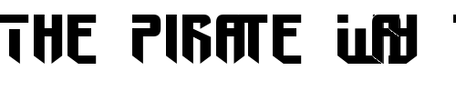 Font : Fedyral-II-Expanded Custom Text : The Pirate Way Test your own text here Click to download or to view this font on a tshirt that can be custom printed in Bali