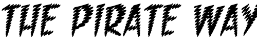 Font : Feedback-BB-Italic Custom Text : The Pirate Way Test your own text here Click to download or to view this font on a tshirt that can be custom printed in Bali