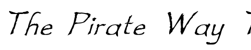 Font : Feldicouth-Italic-Bend Custom Text : The Pirate Way Test your own text here Click to download or to view this font on a tshirt that can be custom printed in Bali