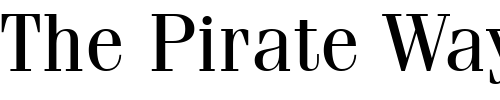 Font : Fenice Custom Text : The Pirate Way Test your own text here Click to download or to view this font on a tshirt that can be custom printed in Bali