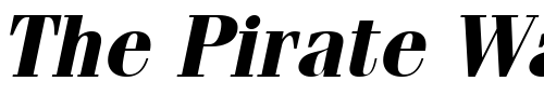 Font : Fenice-BoldOblique Custom Text : The Pirate Way Test your own text here Click to download or to view this font on a tshirt that can be custom printed in Bali