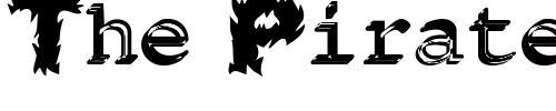 Font : Fireball-Medium Custom Text : The Pirate Way Test your own text here Click to download or to view this font on a tshirt that can be custom printed in Bali