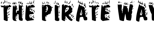 Font : FirebugCapsSSK-Regular Custom Text : The Pirate Way Test your own text here Click to download or to view this font on a tshirt that can be custom printed in Bali