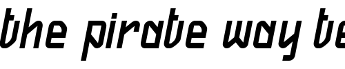 Font : FireflySlant Custom Text : The Pirate Way Test your own text here Click to download or to view this font on a tshirt that can be custom printed in Bali