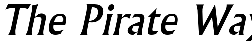 Font : Flair-Italic Custom Text : The Pirate Way Test your own text here Click to download or to view this font on a tshirt that can be custom printed in Bali