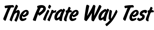 Font : Flash-Regular Custom Text : The Pirate Way Test your own text here Click to download or to view this font on a tshirt that can be custom printed in Bali