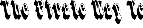 Font : FlashbackCondensed Custom Text : The Pirate Way Test your own text here Click to download or to view this font on a tshirt that can be custom printed in Bali