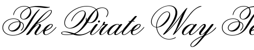 Font : FlemishScript-BT Custom Text : The Pirate Way Test your own text here Click to download or to view this font on a tshirt that can be custom printed in Bali