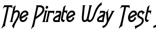 Font : Fletch-Condensed-BoldItalic Custom Text : The Pirate Way Test your own text here Click to download or to view this font on a tshirt that can be custom printed in Bali