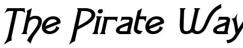 Font : Fletch-Wide-BoldItalic Custom Text : The Pirate Way Test your own text here Click to download or to view this font on a tshirt that can be custom printed in Bali