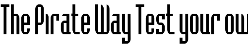 Font : Flintstone-Condensed-Normal Custom Text : The Pirate Way Test your own text here Click to download or to view this font on a tshirt that can be custom printed in Bali