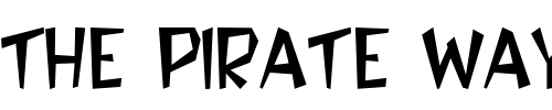 Font : Flintstone-Regular Custom Text : The Pirate Way Test your own text here Click to download or to view this font on a tshirt that can be custom printed in Bali
