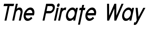 Font : Florencesans-Cond-Bold-Italic Custom Text : The Pirate Way Test your own text here Click to download or to view this font on a tshirt that can be custom printed in Bali