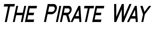 Font : Florencesans-SC-Cond-Bold-Italic Custom Text : The Pirate Way Test your own text here Click to download or to view this font on a tshirt that can be custom printed in Bali