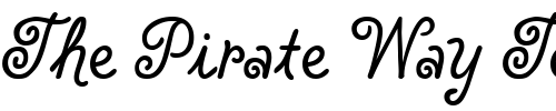 Font : Flounder Custom Text : The Pirate Way Test your own text here Click to download or to view this font on a tshirt that can be custom printed in Bali