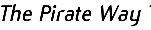 Font : Flux-BoldItalic Custom Text : The Pirate Way Test your own text here Click to download or to view this font on a tshirt that can be custom printed in Bali