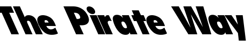 Font : Flyer-Black-Condensed-Lefty Custom Text : The Pirate Way Test your own text here Click to download or to view this font on a tshirt that can be custom printed in Bali