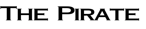 Font : FontFever26-Regular-ttext Custom Text : The Pirate Way Test your own text here Click to download or to view this font on a tshirt that can be custom printed in Bali
