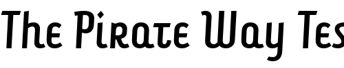 Font : ForkbeardCondensedITC-TT Custom Text : The Pirate Way Test your own text here Click to download or to view this font on a tshirt that can be custom printed in Bali