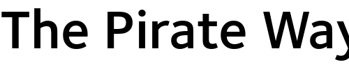 Font : FoundrySterling-Demi Custom Text : The Pirate Way Test your own text here Click to download or to view this font on a tshirt that can be custom printed in Bali