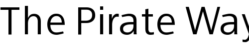 Font : FranKleinBook Custom Text : The Pirate Way Test your own text here Click to download or to view this font on a tshirt that can be custom printed in Bali