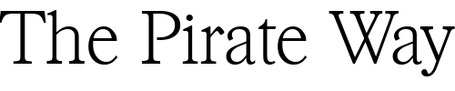 Font : Francisco-Serial-ExtraLight-Regular Custom Text : The Pirate Way Test your own text here Click to download or to view this font on a tshirt that can be custom printed in Bali