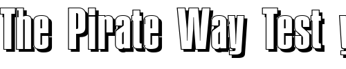 Font : FrankBeckerShadow-Bold Custom Text : The Pirate Way Test your own text here Click to download or to view this font on a tshirt that can be custom printed in Bali