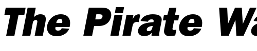 Font : Franklin-Gothic-Black-SSi-Black-Italic Custom Text : The Pirate Way Test your own text here Click to download or to view this font on a tshirt that can be custom printed in Bali