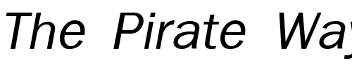 Font : Franklin-Gothic-Light-SSi-Light-Italic Custom Text : The Pirate Way Test your own text here Click to download or to view this font on a tshirt that can be custom printed in Bali