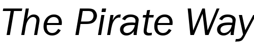 Font : FranklinGotItcTEEBoo-Italic Custom Text : The Pirate Way Test your own text here Click to download or to view this font on a tshirt that can be custom printed in Bali