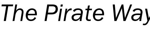 Font : FranklinGothBookCTT-Italic Custom Text : The Pirate Way Test your own text here Click to download or to view this font on a tshirt that can be custom printed in Bali