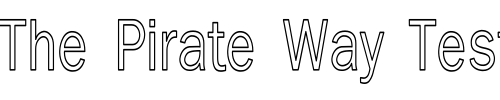 Font : FranklinGothi2HC Custom Text : The Pirate Way Test your own text here Click to download or to view this font on a tshirt that can be custom printed in Bali