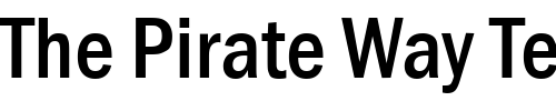 Font : FranklinGothicCond-Bold Custom Text : The Pirate Way Test your own text here Click to download or to view this font on a tshirt that can be custom printed in Bali