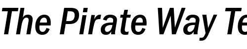 Font : FranklinGothicCond-Bold-Italic Custom Text : The Pirate Way Test your own text here Click to download or to view this font on a tshirt that can be custom printed in Bali