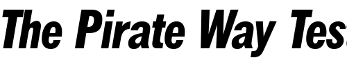 Font : FranklinHeadlineNarrow-BoldItalic Custom Text : The Pirate Way Test your own text here Click to download or to view this font on a tshirt that can be custom printed in Bali