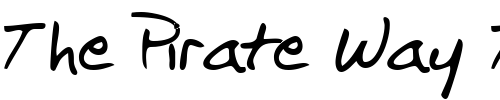 Font : FranklinsHand-Regular Custom Text : The Pirate Way Test your own text here Click to download or to view this font on a tshirt that can be custom printed in Bali