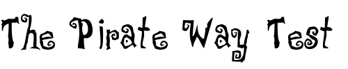 Font : Freakshow-RealScaryA Custom Text : The Pirate Way Test your own text here Click to download or to view this font on a tshirt that can be custom printed in Bali